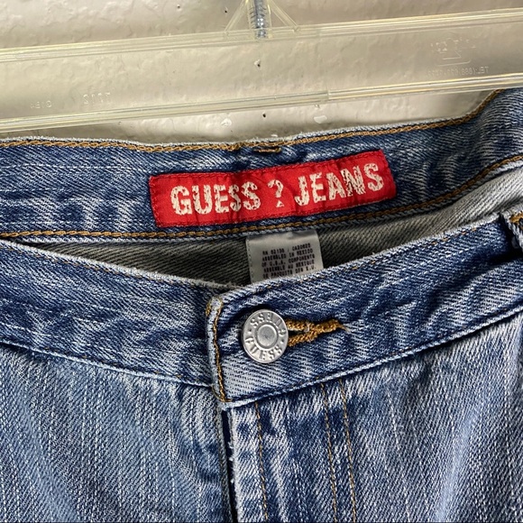 Guess Vintage Distressed Jeans Mens Size 38X32 - Picture 3 of 8